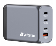 VERBATIM Ładowarka GNC-240 32205 GaN 240W, PD 3.1, QC 3.0 3x USB-C, 1x USB-A, UE / UK ANVE24W7AQGG - 1199647 - zdjęcie 4